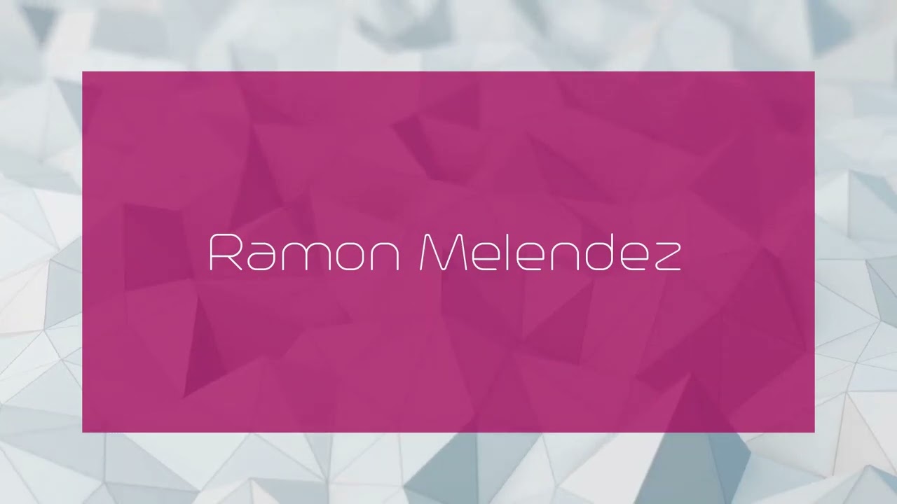 Ramon Melendez - appearance