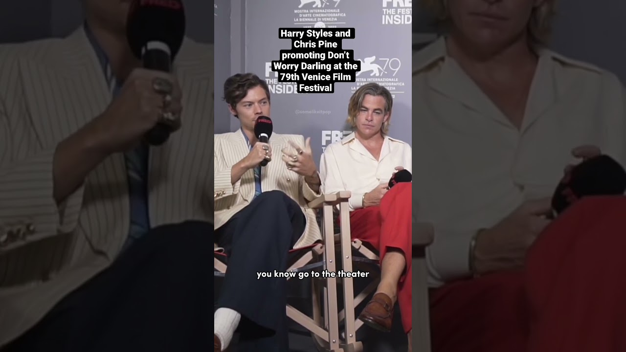 Harry Styles Chris Pine Don&rsquo;t Worry Darling Venice Film Festival