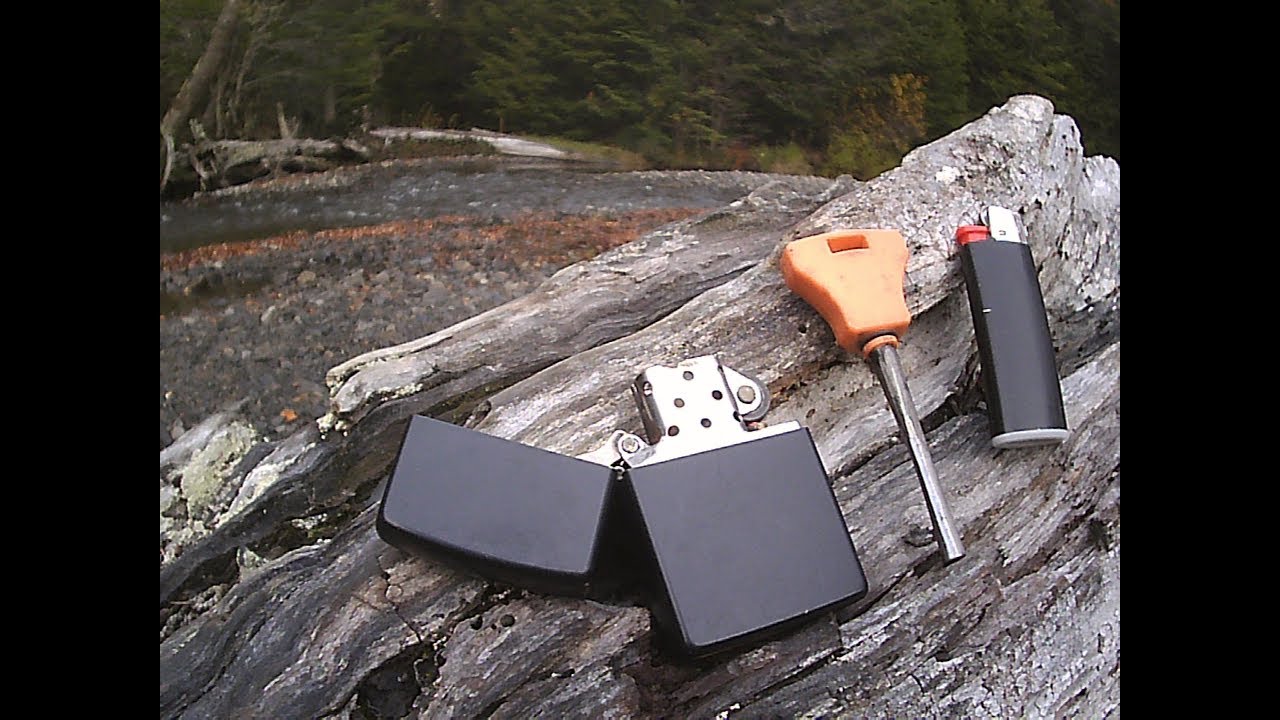 Test Comparatif Fire Steel vs Zippo vs Mini Bic