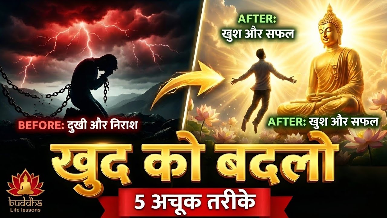 जिंदगी बर्बाद होने से पहले ये 5 तरीके अपनाओ | बुद्ध Buddha Story|Best Motivation Quotes #motivation 