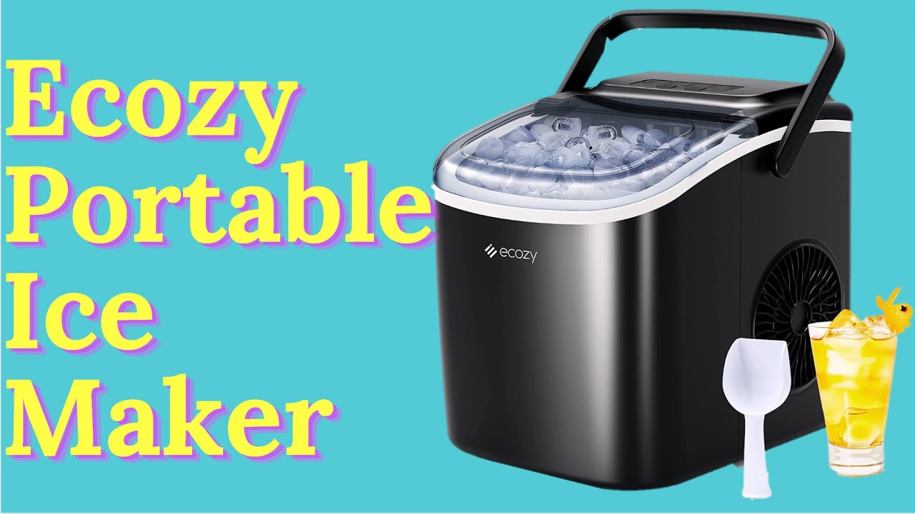 ecozy Portable Countertop Ice Maker Review - Quick Ice Production for Any Occasion