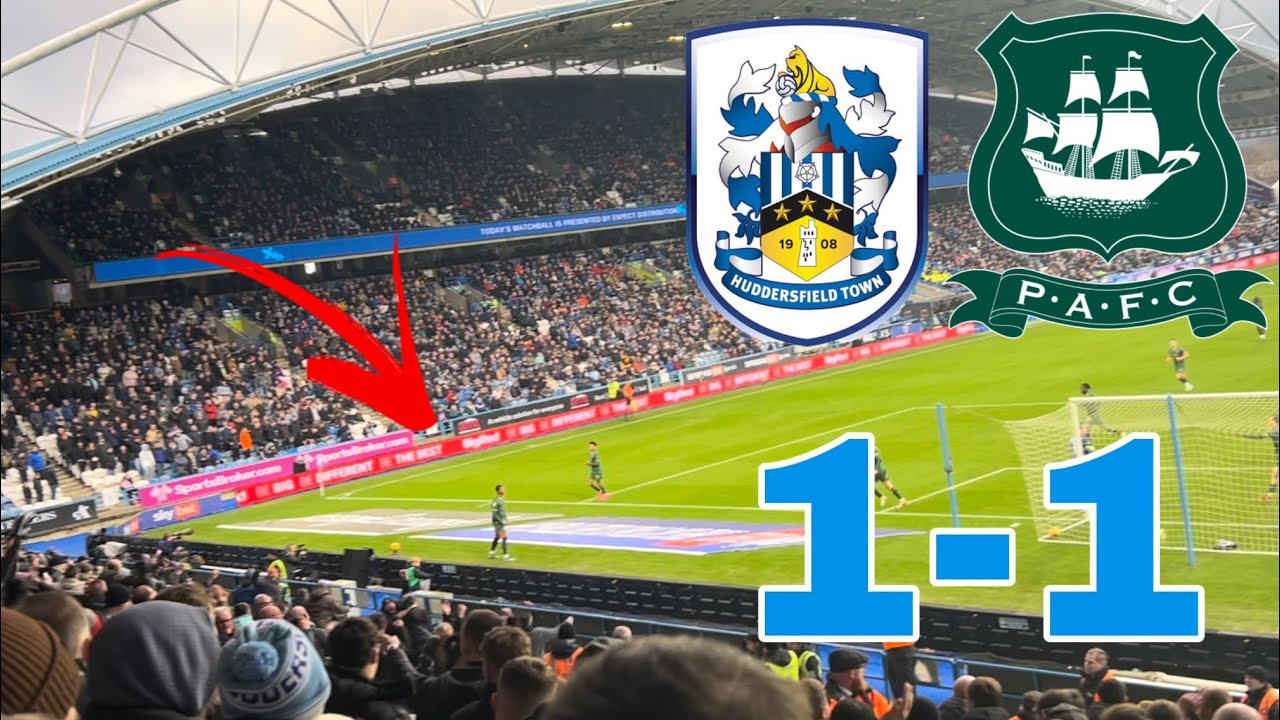 SCENES AS POOR TOWN HELD TO DRAW BY PLYMOUTH ARGYLE Huddersfield Town Vs Plymouth Argyle 1-1