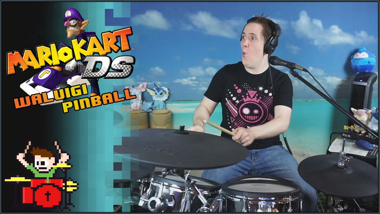 Mario Kart DS - Waluigi Pinball On Drums!