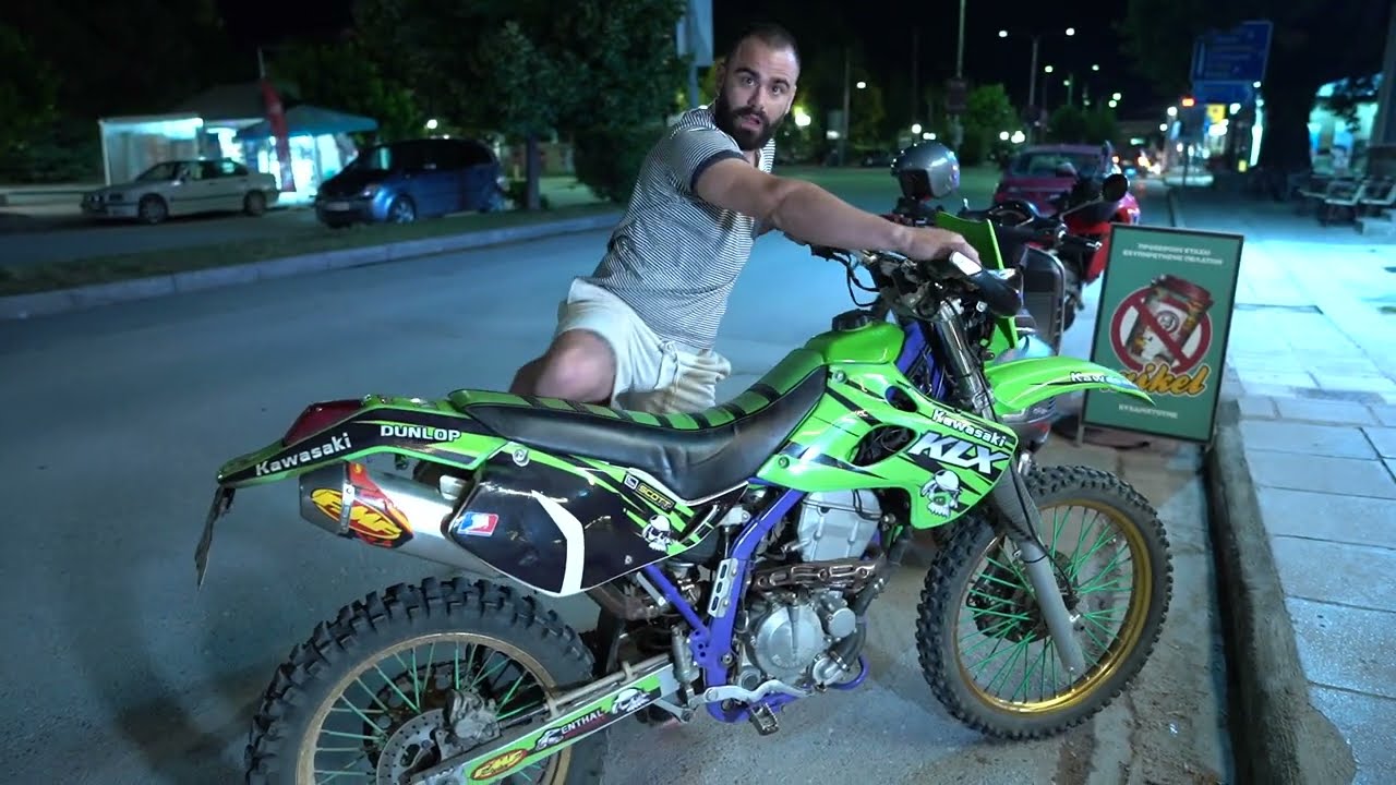 1998 KAWASAKI KLX 250 with FMF exhaust - sound test