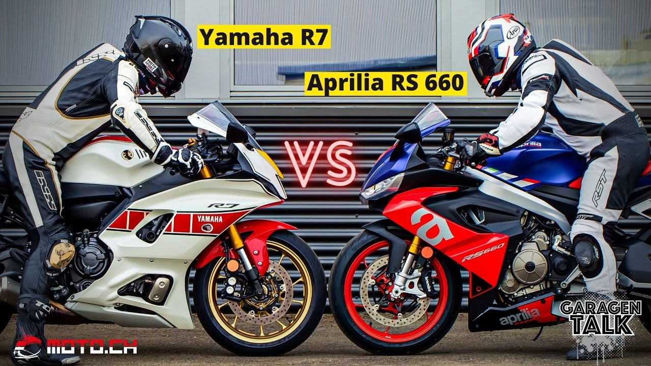 Yamaha R7 vs. Aprilia RS 660 im Test - Strassen-Sport-Motorräder im Vergleich - Garagentalk