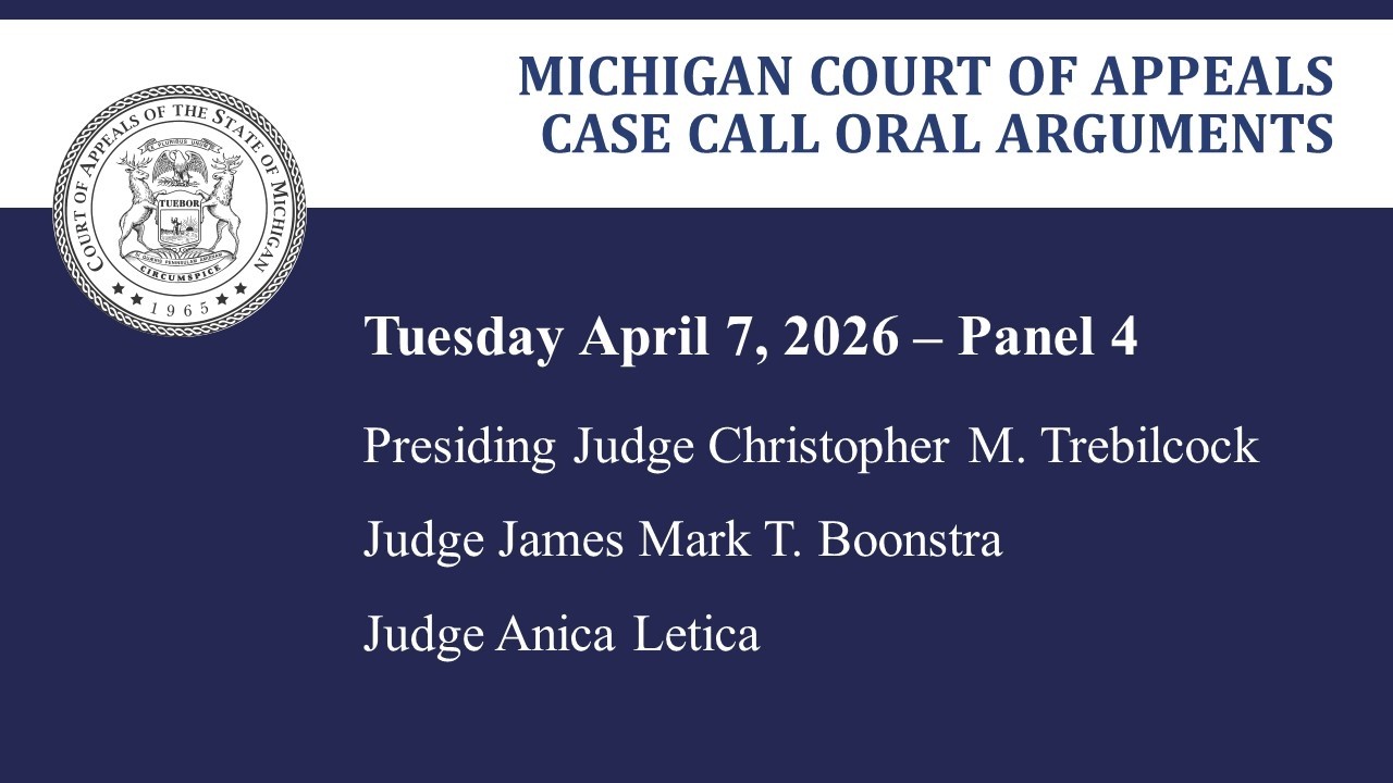MCOA Oral Arguments April 7, 2026 - Panel 4
