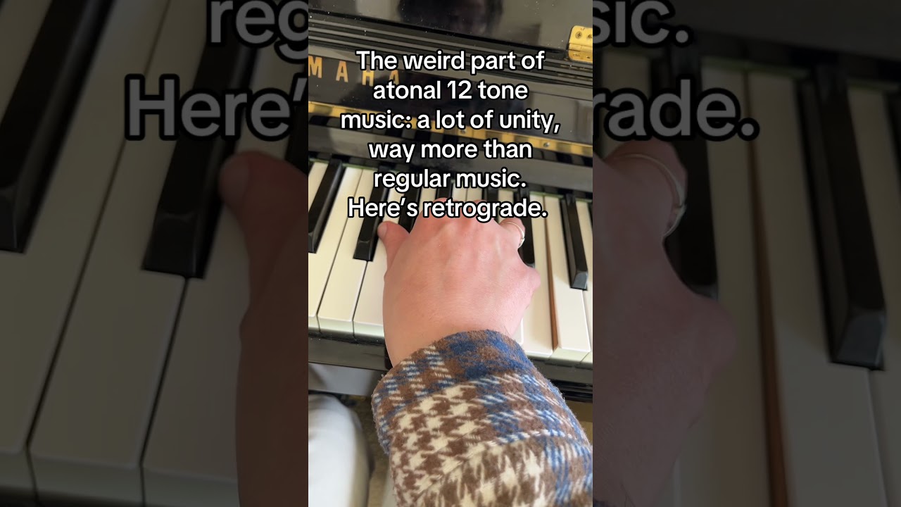 The weird part about atonal music: a lot of unity  #atonalmusic #atonal #musictheory