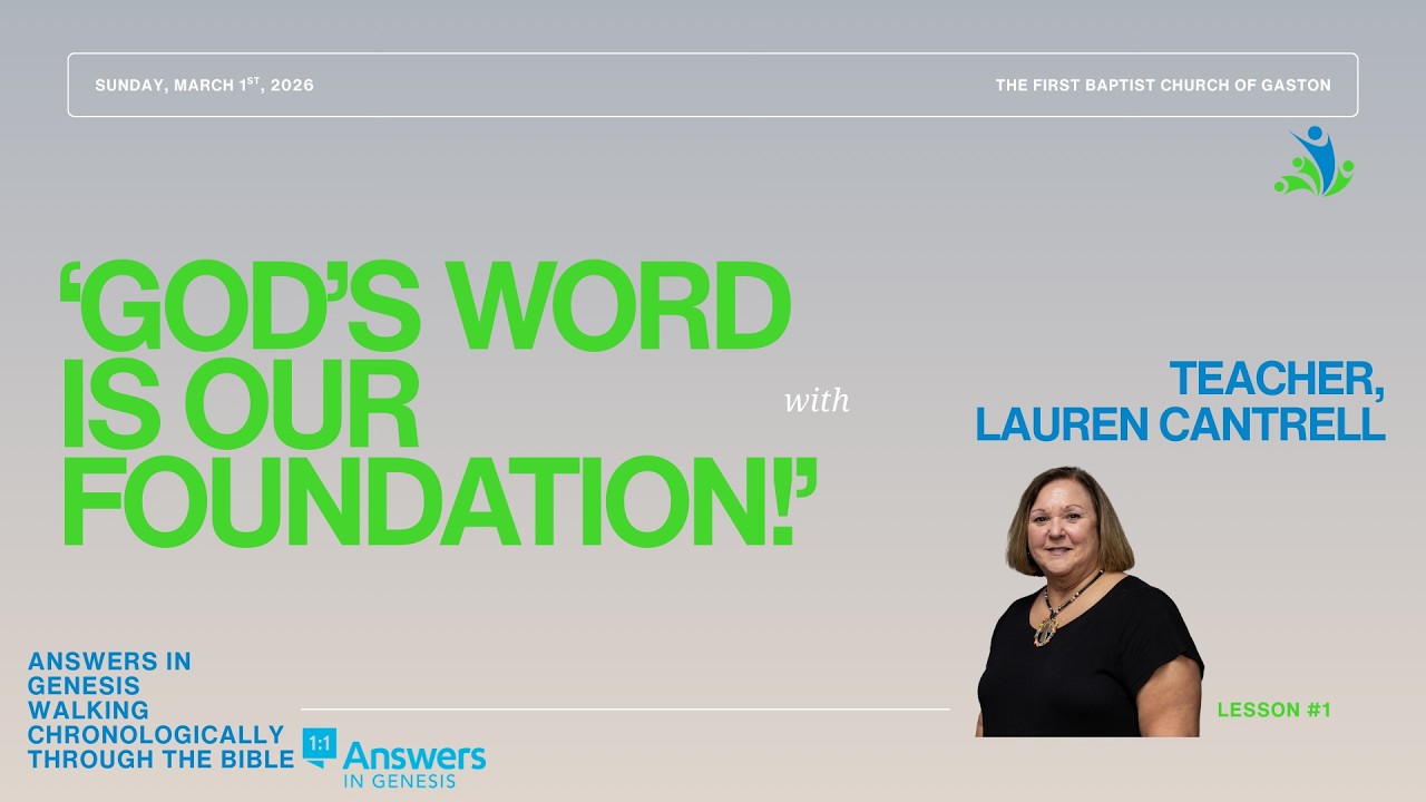 ‘God’s Word is our Foundation!’ Small Groups Lesson #1