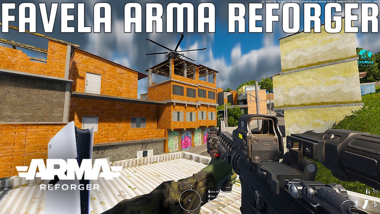 ARMA REFOGER PS5 - NA FAVELA EXILADOS TROCAR TIRO É INEVITAVEL !