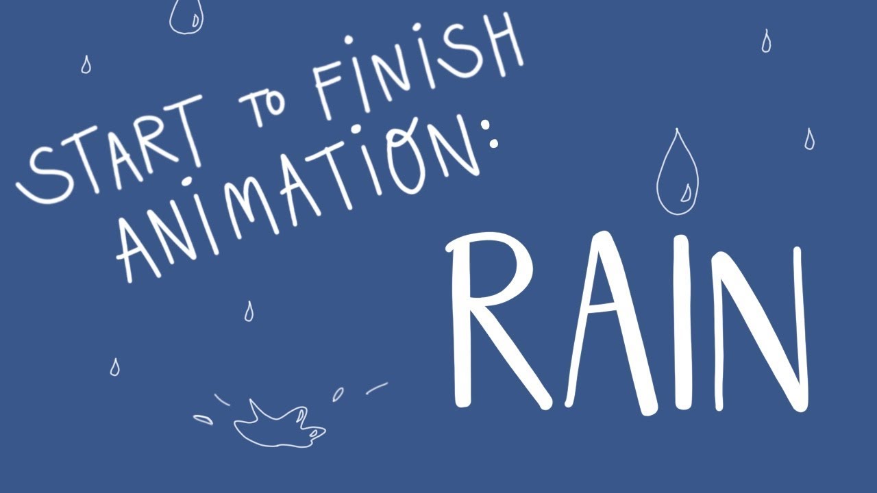 Step By Step Animation: Rain | FlipaClip Tutorial (2018)