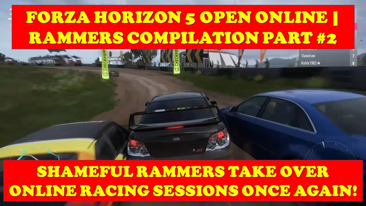 Forza Horizon 5 | Horizon Open RAMMERS Compilation #2 | Online Races Rammers/Cheaters + Karma!