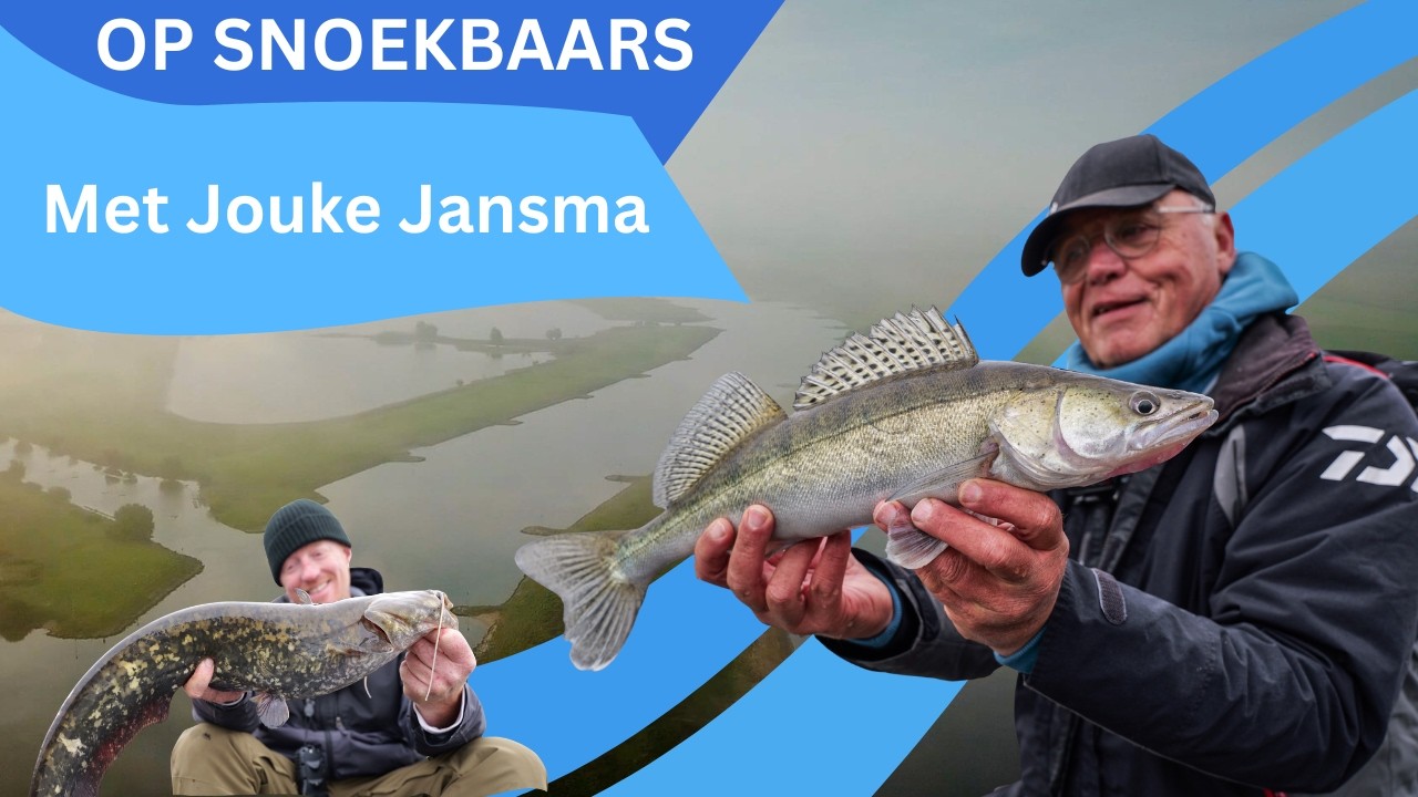 Vissen op snoekbaars op de rivier met Jouke Jansma en Hendrik-Jan Verheij