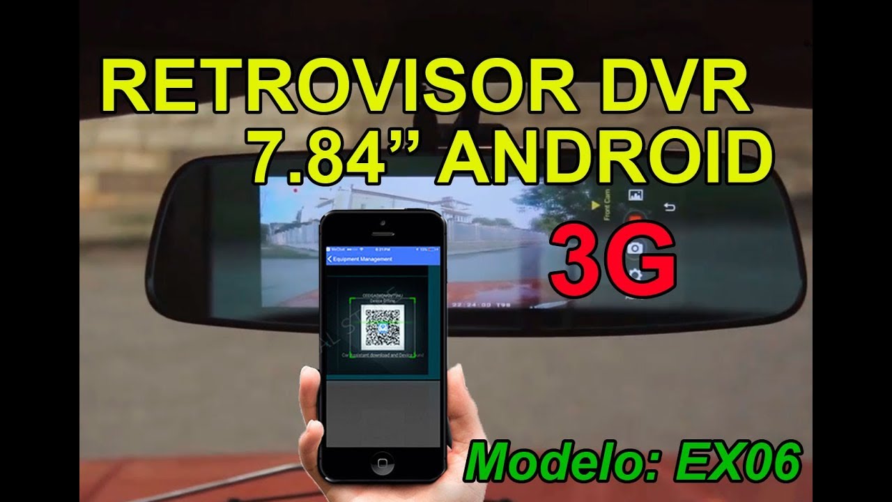 Retrovisor Android ADAS GPS Tracker 7.84'' con 3G modelo EX06