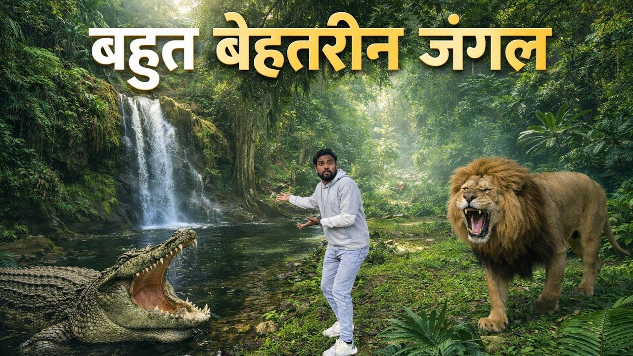 ⚠️बहुत ख़तरनाक ब्लॉक शेर 🐯और मगरमच्छ🐊यही पर रेहते है ll  बहुत ख़तरनाक ब्लॉक ll My first vlog 2026 