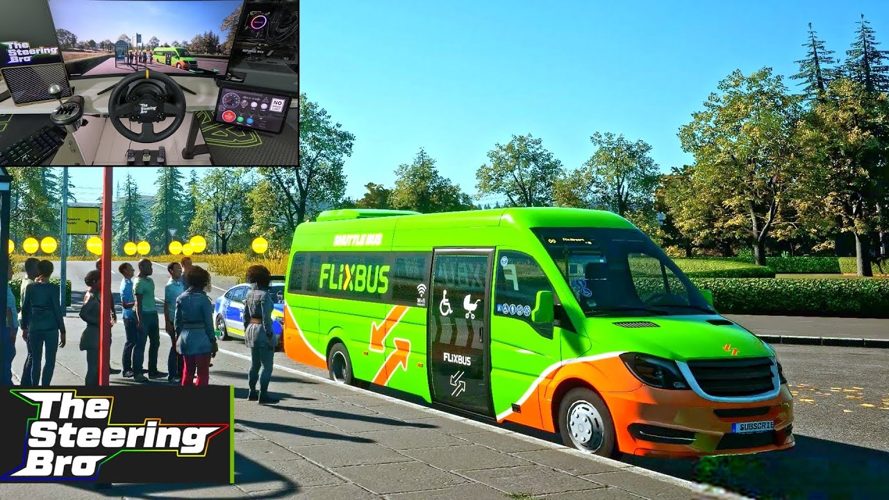 Realistic Smooth Drive With - Mercedes-Benz SPRINTER - Fernbus Simulator Gameplay | Thrustmaster TX
