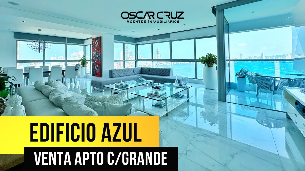 🚩Apartamento en Edificio Azul en Castillo Grande Cartagena Vista a la Bahía