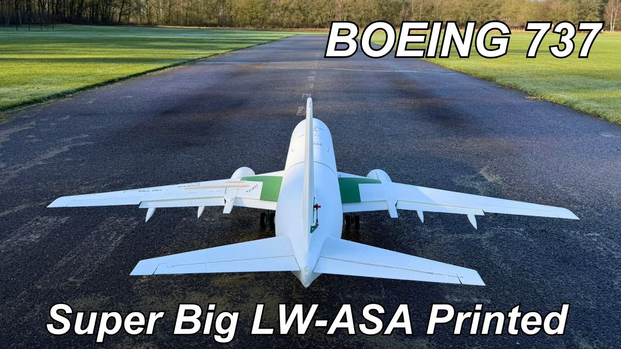 RC Boeing 737 (3D‑Printed)  Peaceful Flight With Breathtaking 4K Drone Shots