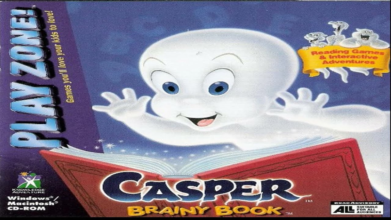 Casper: Brainy Book 1995 PC Playthrough - Ghost Hunter