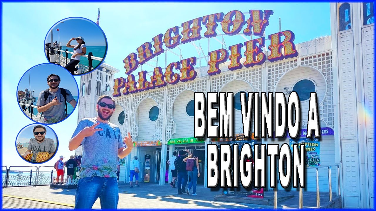 LITORAL DA INGLATERRA A CIDADE DE BRIGHTON PT 1  🏖 ☀  | 🇬🇧