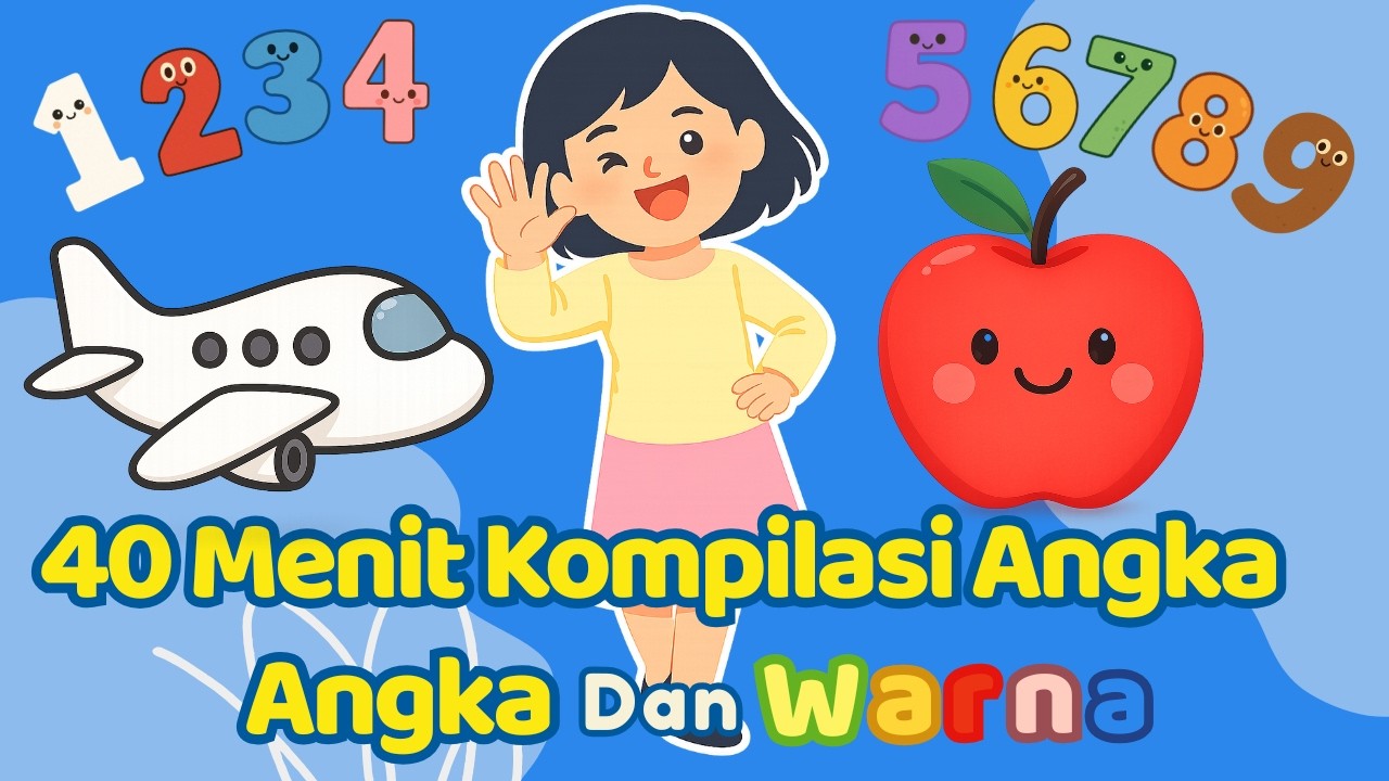 40 Menit Belajar Berhitung | Kompilasi Penjumlahan Seru | Belajar Angka Dan Warna Bersama Kak Dina
