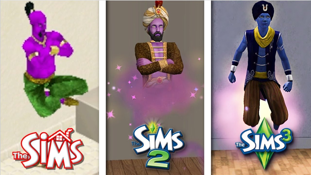 Sims 1 vs Sims 2 vs Sims 3 - Genie's Lamp