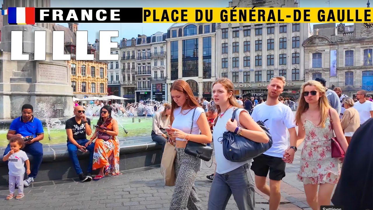🇫🇷 "Exploring Lille in Stunning 4K: A Breathtaking Walking Tour of Central Lille "