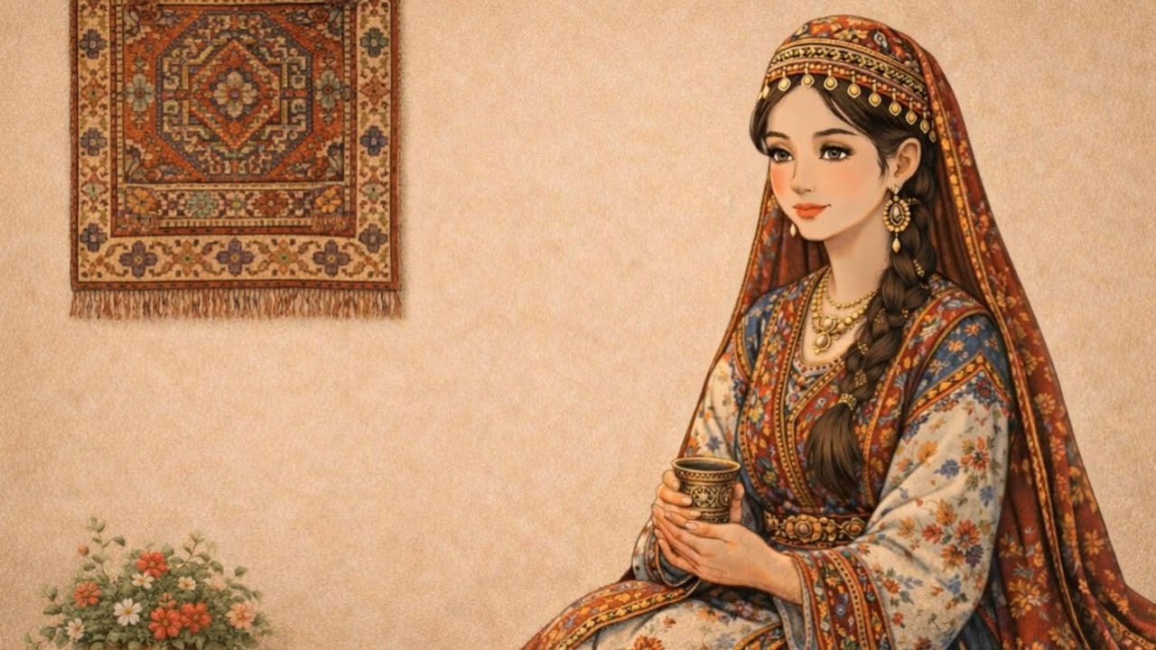 Timeless Anatolian Beauty 🌿 Ottoman Miniature Style | Calm Village Ambience