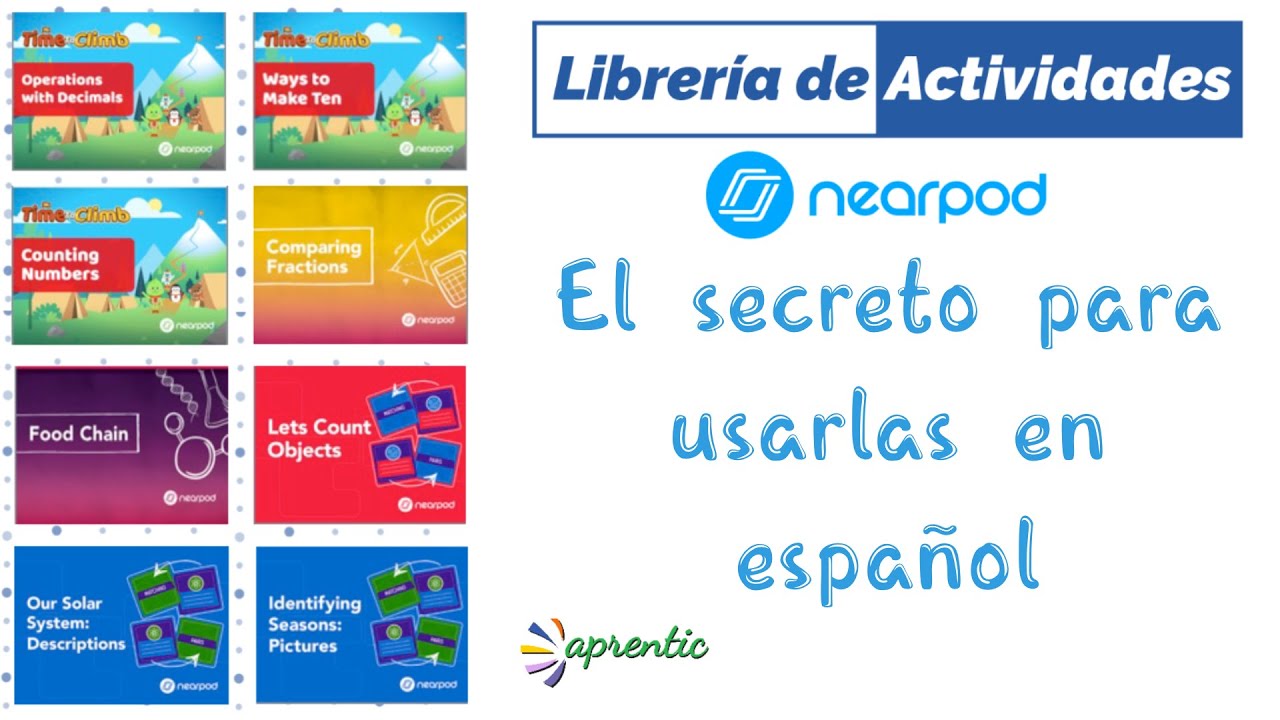 📚 Librería de Actividades de #Nearpod - ¡¡Te cuento el secreto para usarlas en español!!