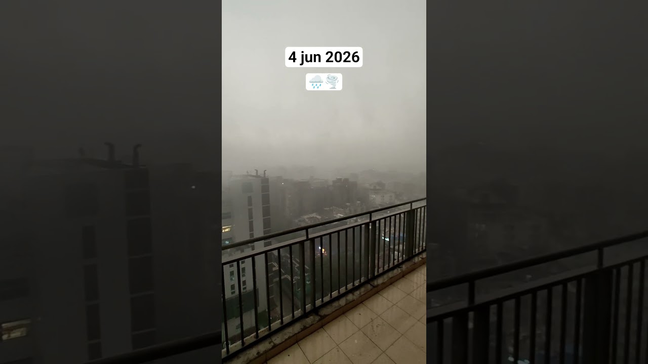 Terrifying Storm View from Noida One Building! NCR Shaken by Dust Storm 😱