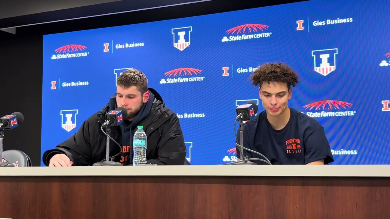 Tomislav Ivisic | Keaton Wagler post game vs. Wisconsin 