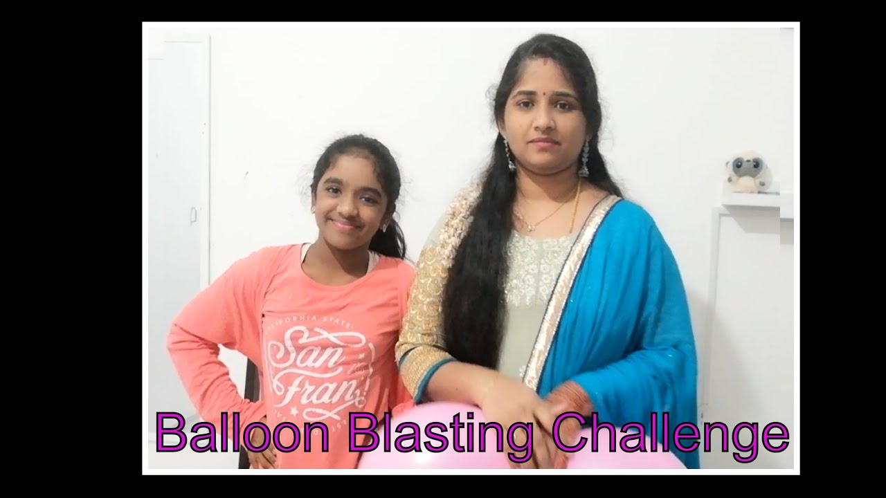 Balloon Blast Challenge // Mom & Daughter Challenge // Tamil sisters // Balloon Challenge In Tamil