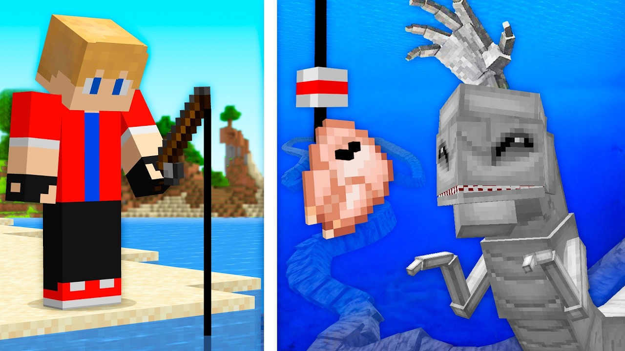 Я ПОЙМАЛ САМЫХ ИЗВЕСТНЫХ МОРСКИХ МОНСТРОВ в Minecraft!