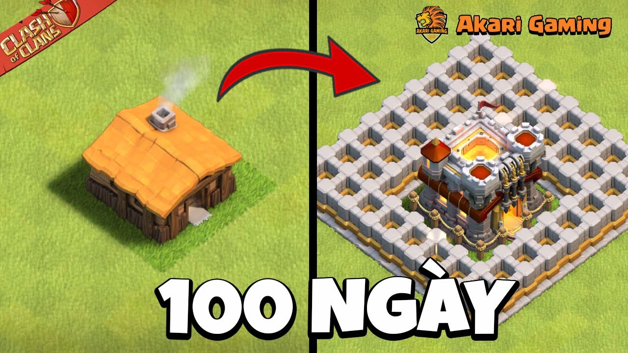 100 Days FREE TO PLAY in Clash of Clans | Akari Gaming
