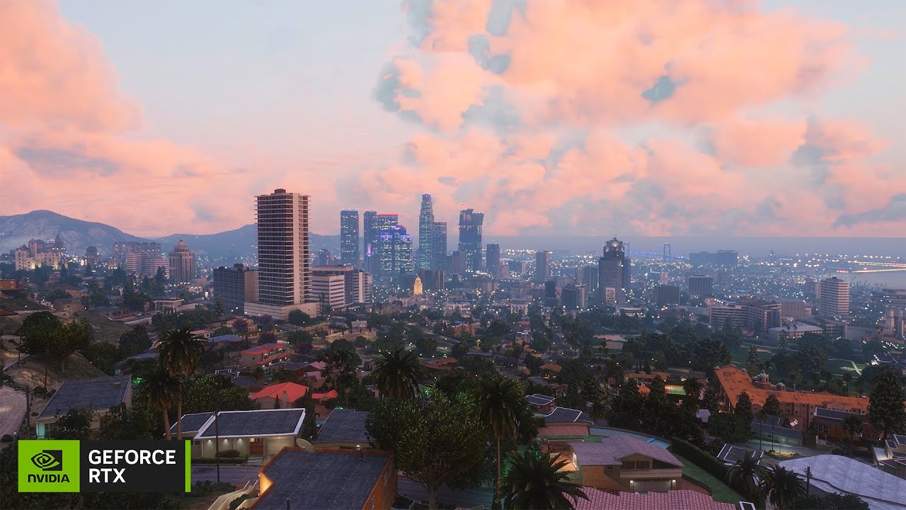Overlooking Los Santos in the Clouds | West Coast Classics FM + GTA V Cloudy Ambience