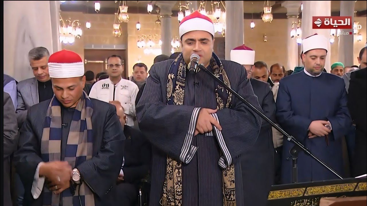 الشيخ أحمد أبوفيوض | الشيخ محمد العتمونى | صلاة العشاء والتراويح 5 رمضان مسجد الإمام الحسين 2026