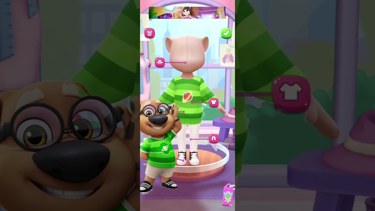 My Tom Friends 2 (Ben) makeover by Angela 2 game video #GamingGlory#shorts#gamevideo..