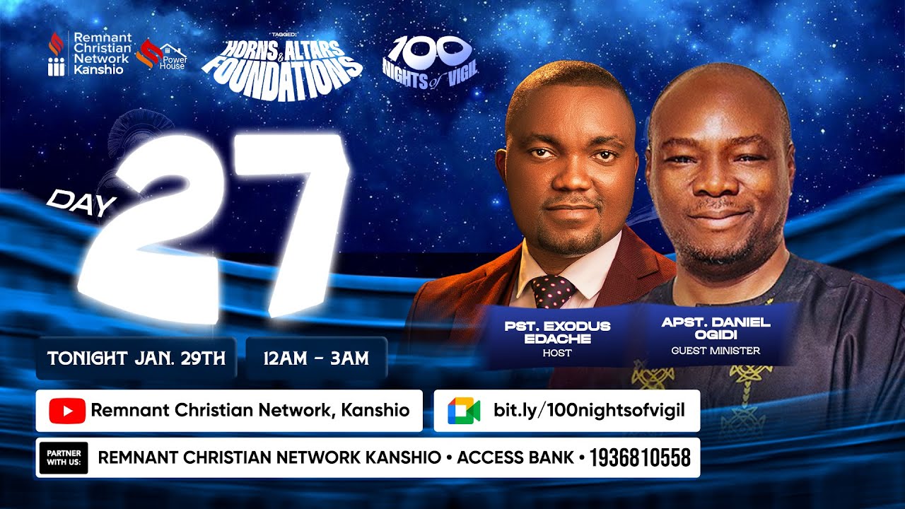 DAY 27 || JAN. 29, 2026 || 100 NIGHTS OF VIGIL || HORNS • ALTARS • FOUNDATIONS