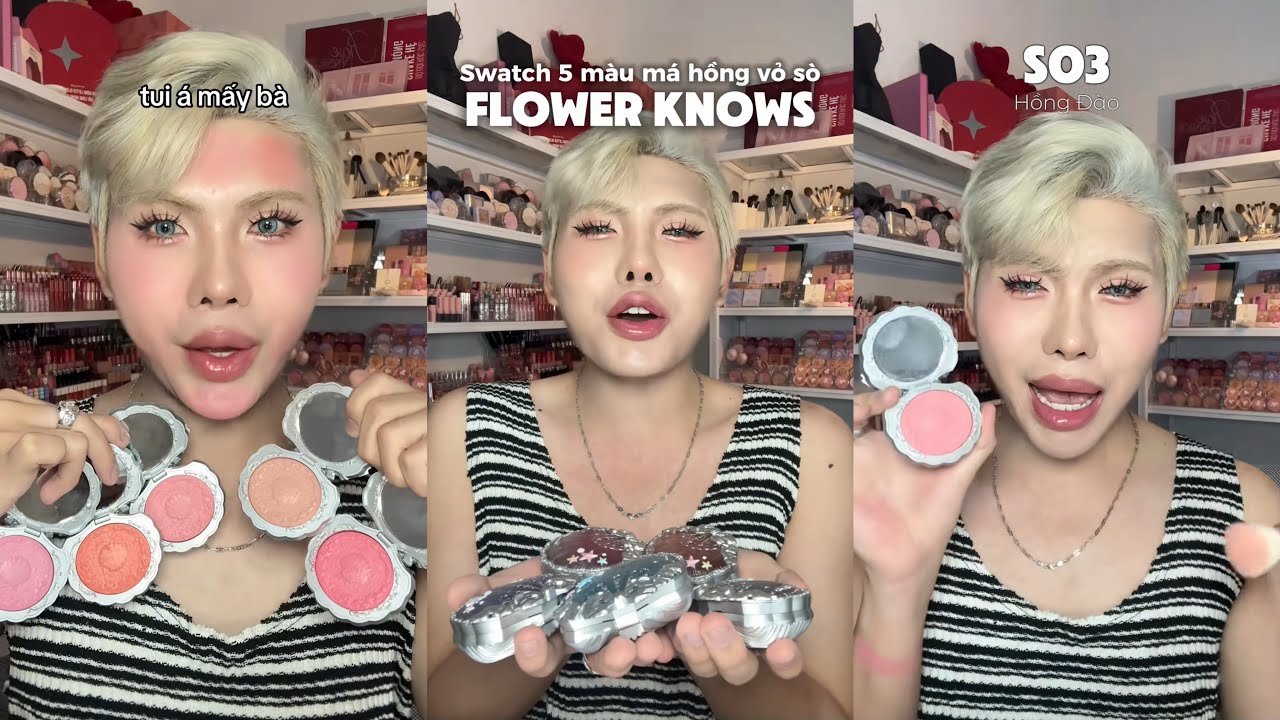 SWATCH 5 MÀU MÁ HỒNG VỎ SÒ FLOWER KNOWS | NGHĨA I LÍT SON 