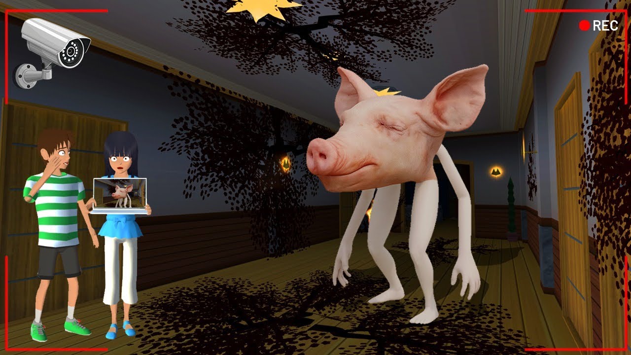 Yuta Mio Panik CCTV Merekam ada HANTU ALPHA PIG Masuk ke Dalam Rumah‼️|| SAKURA SCHOOL SIMULATOR