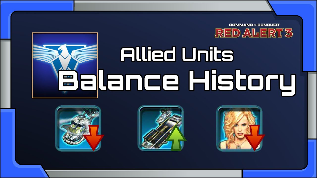 Allied Units Balance Change History | Red Alert 3