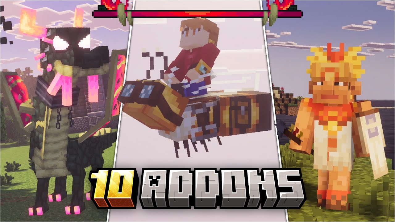 TOP 10 ADDONS PARA MINECRAFT PE 1.21 (Bedrock)