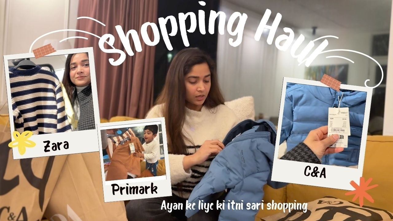 Ayan ke liye ki itni sari shopping | zara shopping haul| C&A shopping haul | Primark shopping