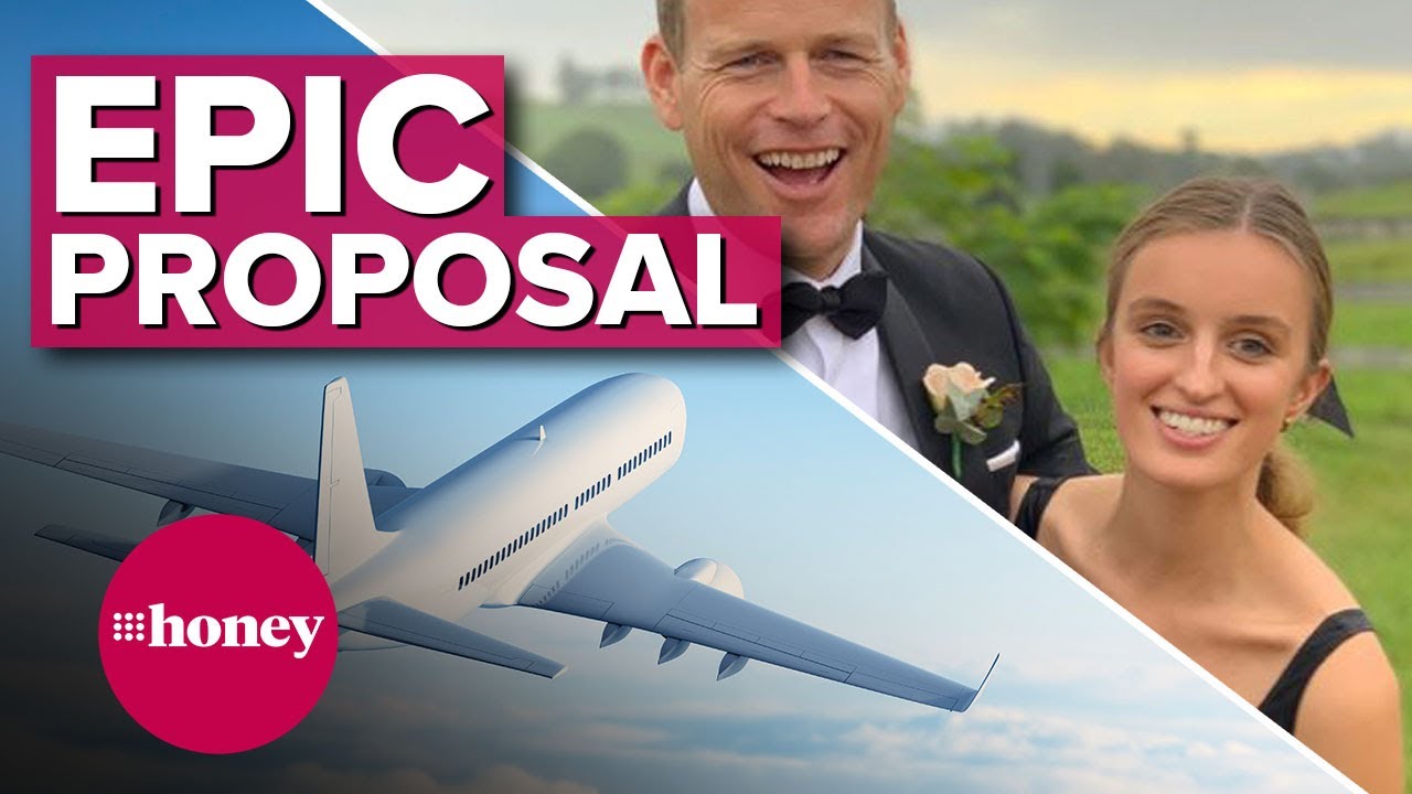 Airport security almost foiled Tom Steinfort's proposal | 9Honey