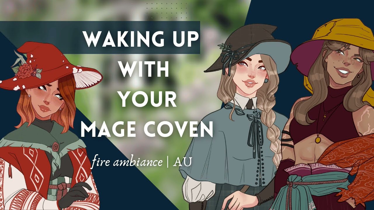 ASMR │ AU │ Waking Up with Your Mage Coven (F4A)