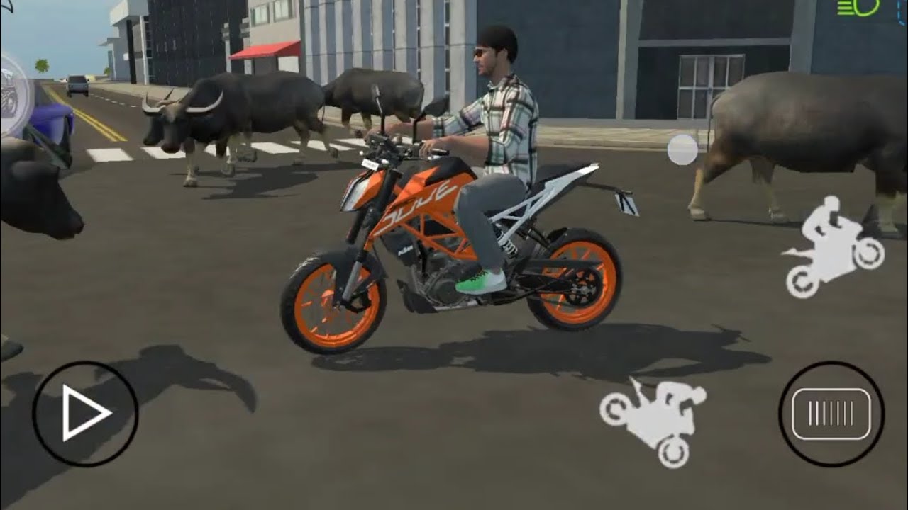 KTM bike full stunts || Indian vehicle simulator 3d 