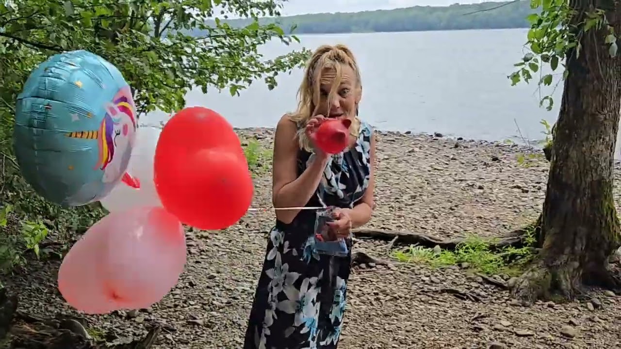 Heart Balloons at the Reservoir 