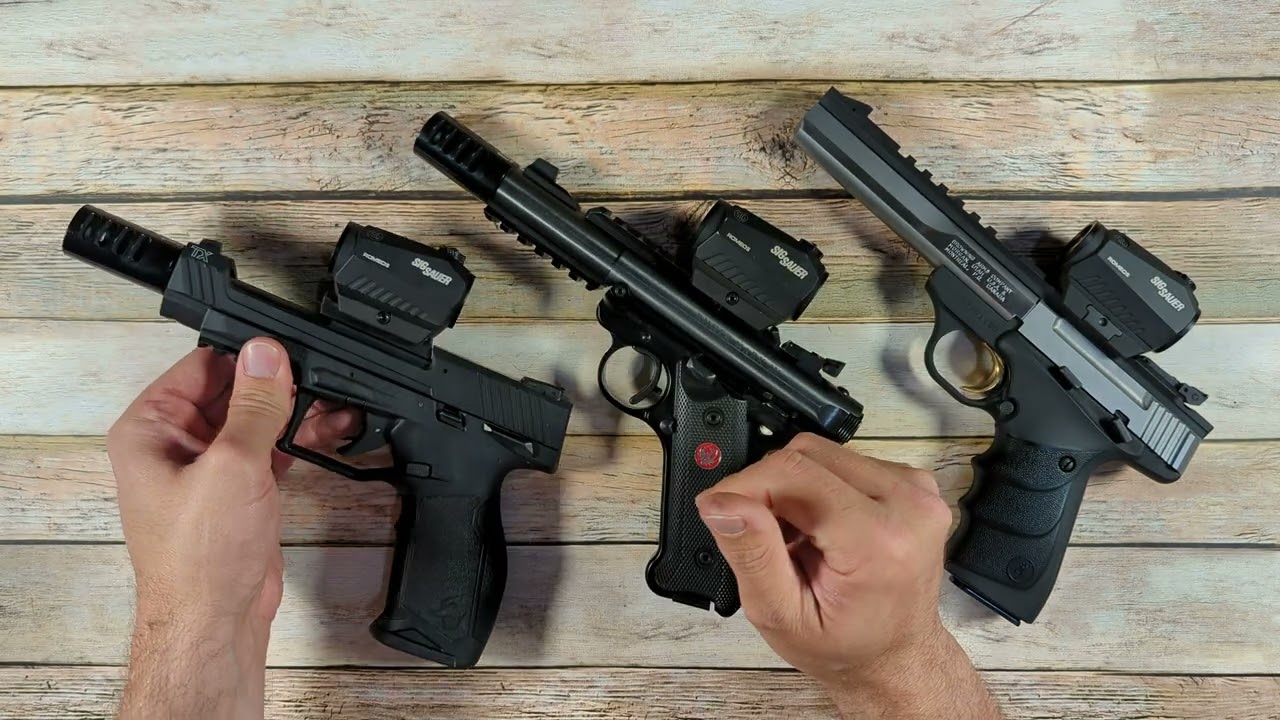 Taurus TX22 vs Ruger Mark 4 vs Browning Buckmark