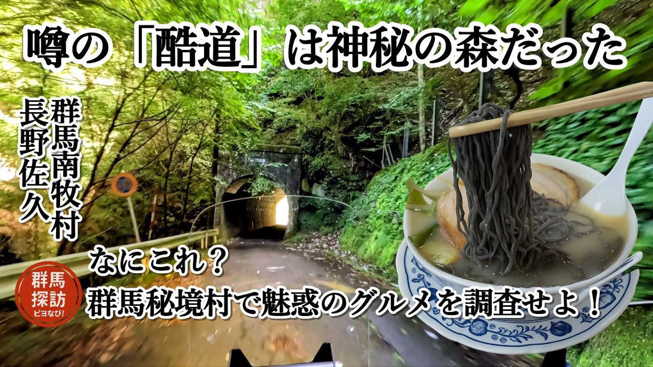 【群馬の秋旅】噂の酷道走ったらそこは神秘の森だった！秘境の村で驚愕グルメを調査せよ！