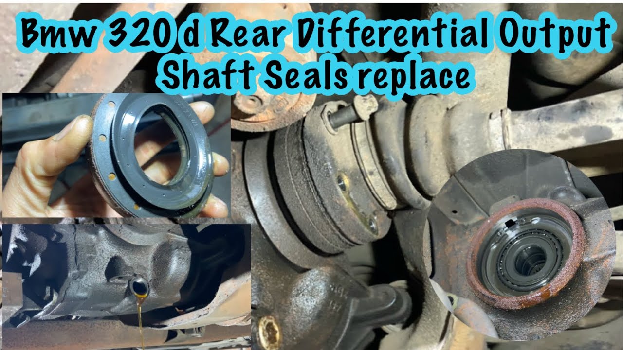BMW 320 d M47 How to remove Rear Differential Output Shaft Seals full video  #bmw #bmw330d #guritech