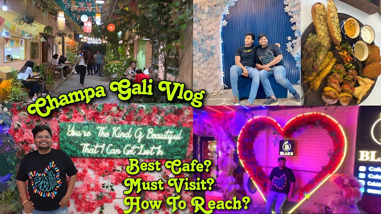 Champa Gali Saket Delhi | Champa Gali Latest Vlog | Review Of Bella Vie Cafe | Champa Gali All Cafe